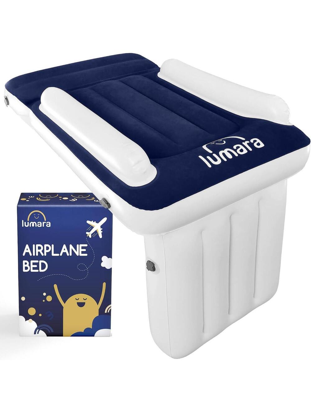 LUMARA Toddler Inflatable Airplane Bed Travel Mattress